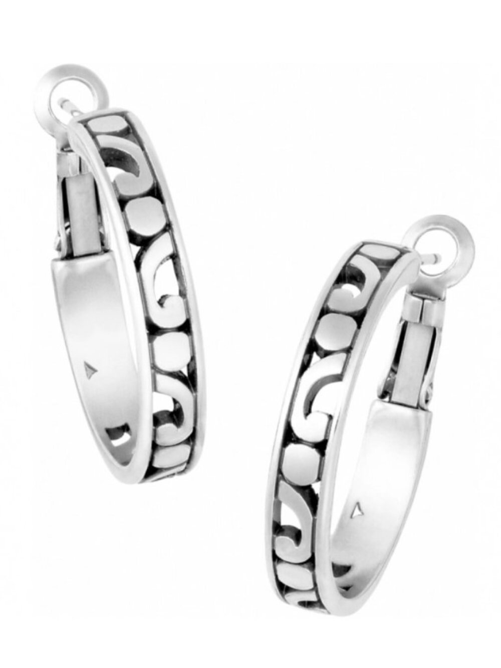 New Brighton Silver Plated Contempo Small Hoop Earrings